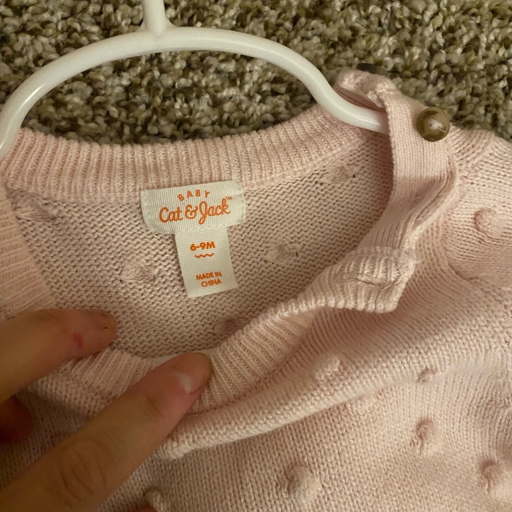 Pink sweater one piece